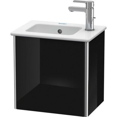 Duravit Xsquare Wall-Mounted Vanity Unit Black High Gloss XS4170R4040
